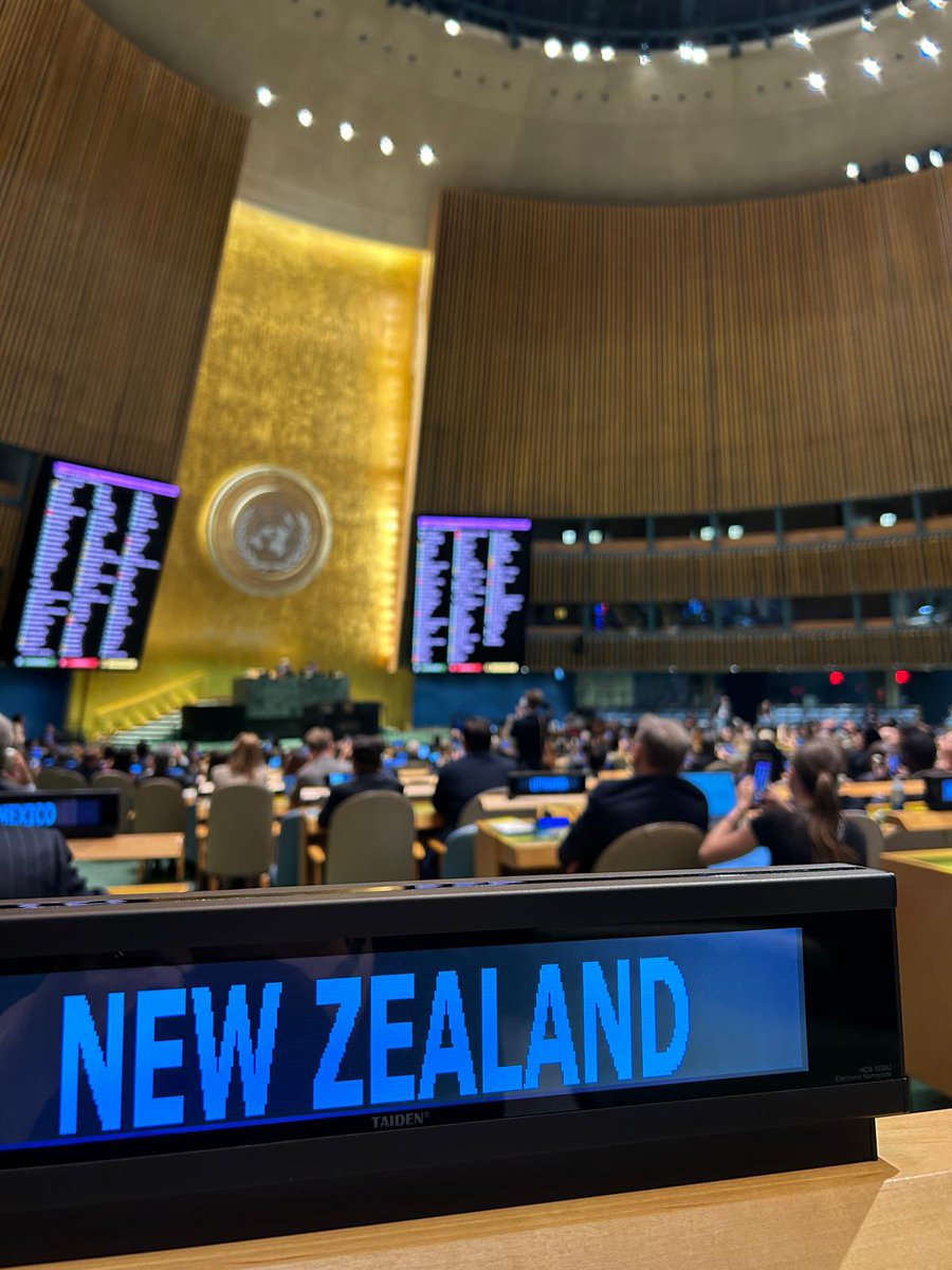 New Zealand supported #UNGA resolution A/ES-10/L.34/Rev.1 after careful consideration. A ceasefire in Gaza is desperately needed. The world’s patience has run out. 

Read the statement ⬇️
🔗 bit.ly/3HUuUID