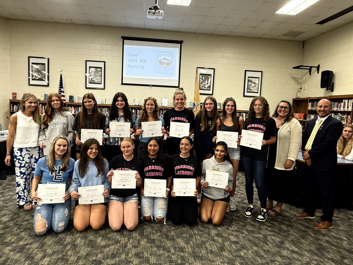 Congratulations to our Girls Lacrosse team for winning their division for the first time.  Go Warriors!