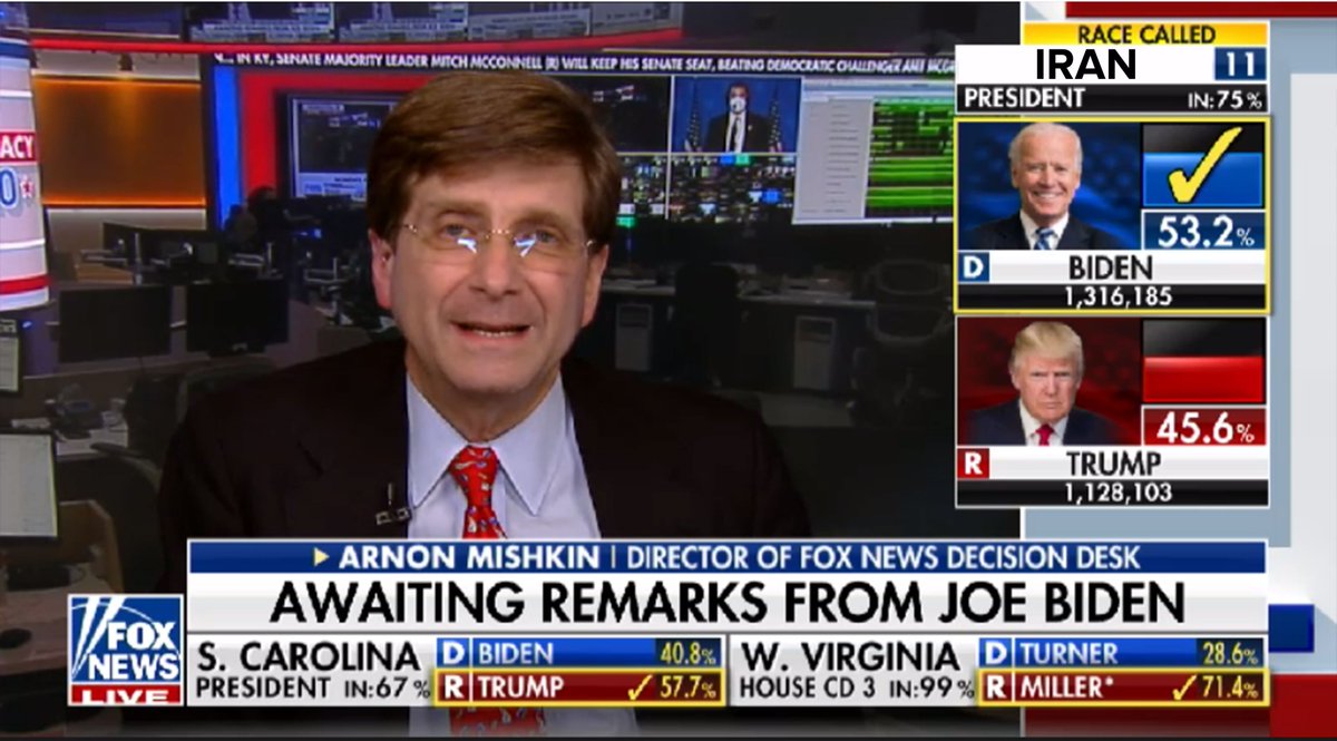 🚨BREAKING: Fox News is now prepared to call Iran for Joe Biden.