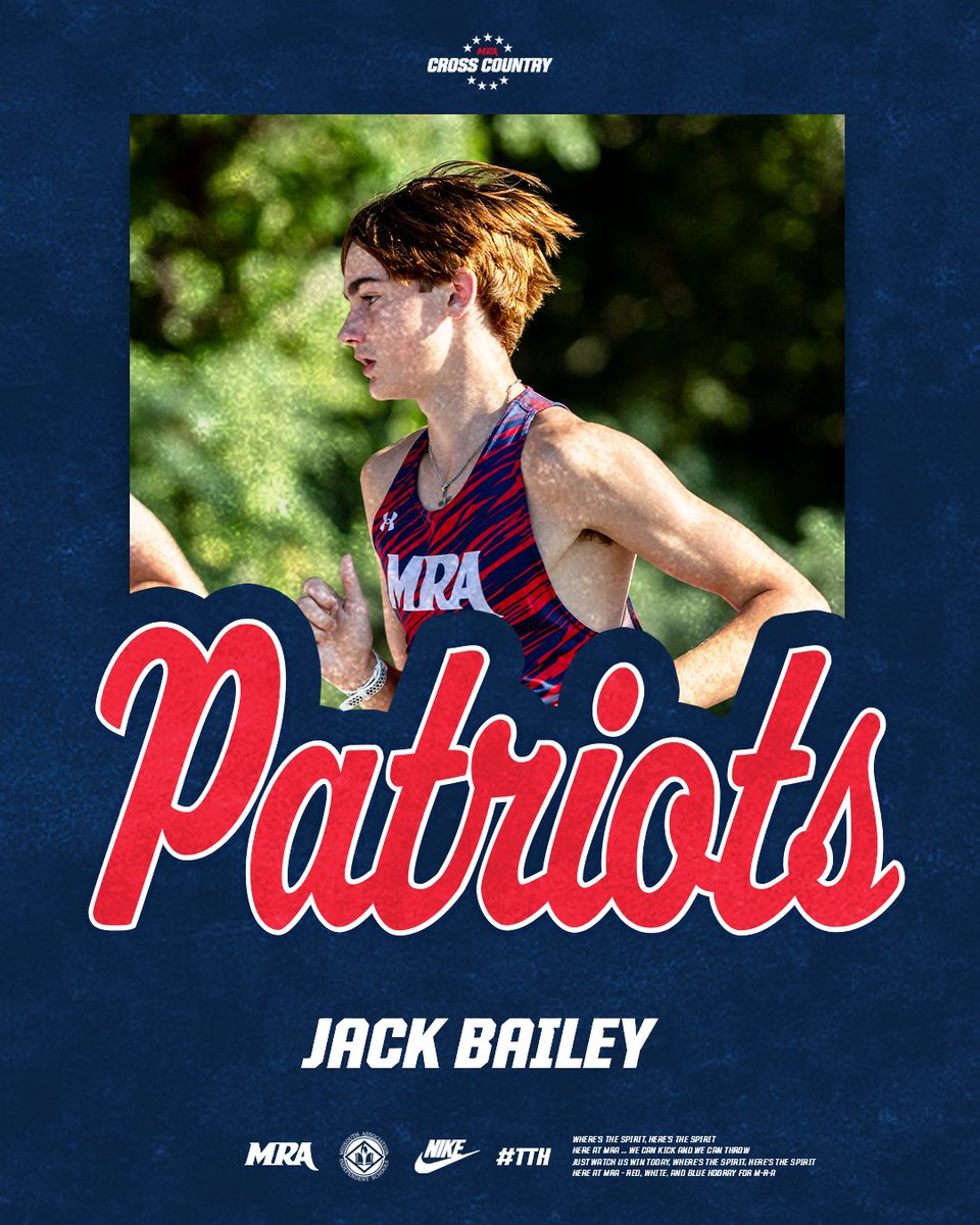 𝙏𝙧𝙖𝙞𝙣𝙞𝙣𝙜 𝙁𝙤𝙧 𝙊𝙘𝙩𝙤𝙗𝙚𝙧

MRA Sophomore Jack Bailey is gearing up for a fantastic 2025 XC season. The Patriots hit the trail on August 18th at the Quarry for their first meet of the season.