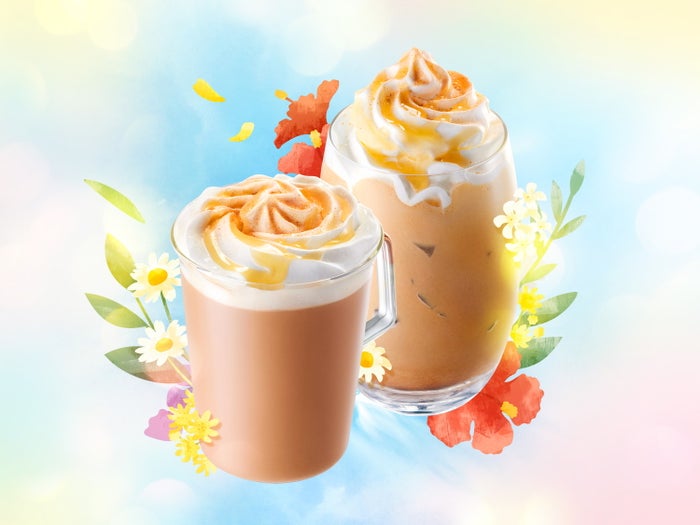 modelpress's tweet image. スタバ新作「アールグレイ ブーケ &amp;amp; ティー フラペチーノ」🥤🌼

ほのかな柑橘の香りと蜂蜜まとった華やかな一杯🍊✨

ソイミルクと相性〇なラテも同時登場🥛

🔻6月18日から🍯
mdpr.jp/gourmet/4586369

#スタバ #スターバックス