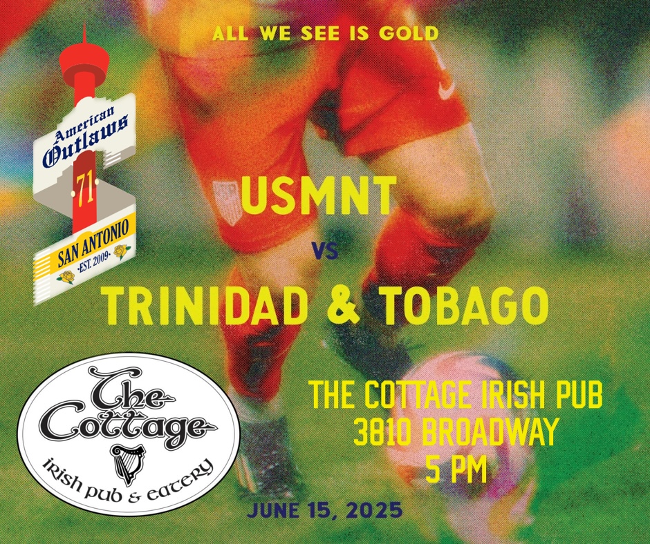 San Antonio, the quest for a Gold Cup title begins on Sunday afternoon. After you celebrate Dad, come out and join us to watch the Men take on Trinidad &amp; Tobago. Kickoff is at 5pm.