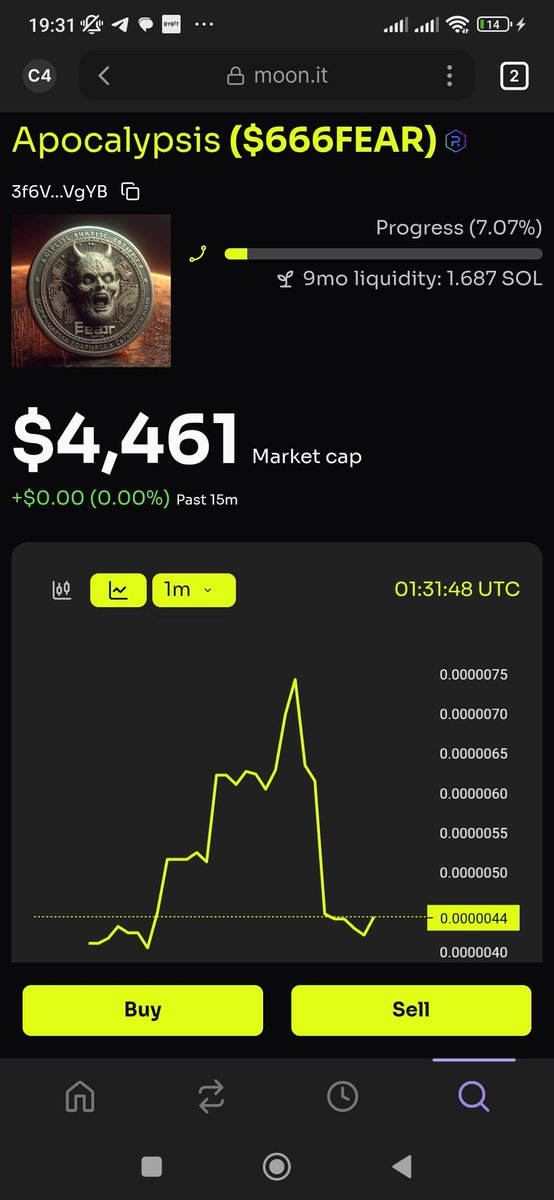 666FEAR_onSol's tweet photo. GM People! It's friday 13th, I wake up and world is getting #666FEAR, its friday 13th, #Bitcoin is dumping, and full #moon on the sky, but $666FEAR is pumping!, buy it while is cheap 🔥 let's @paybox  🔥🔥🚀🌕 https://t.co/2xHfnUg61b
