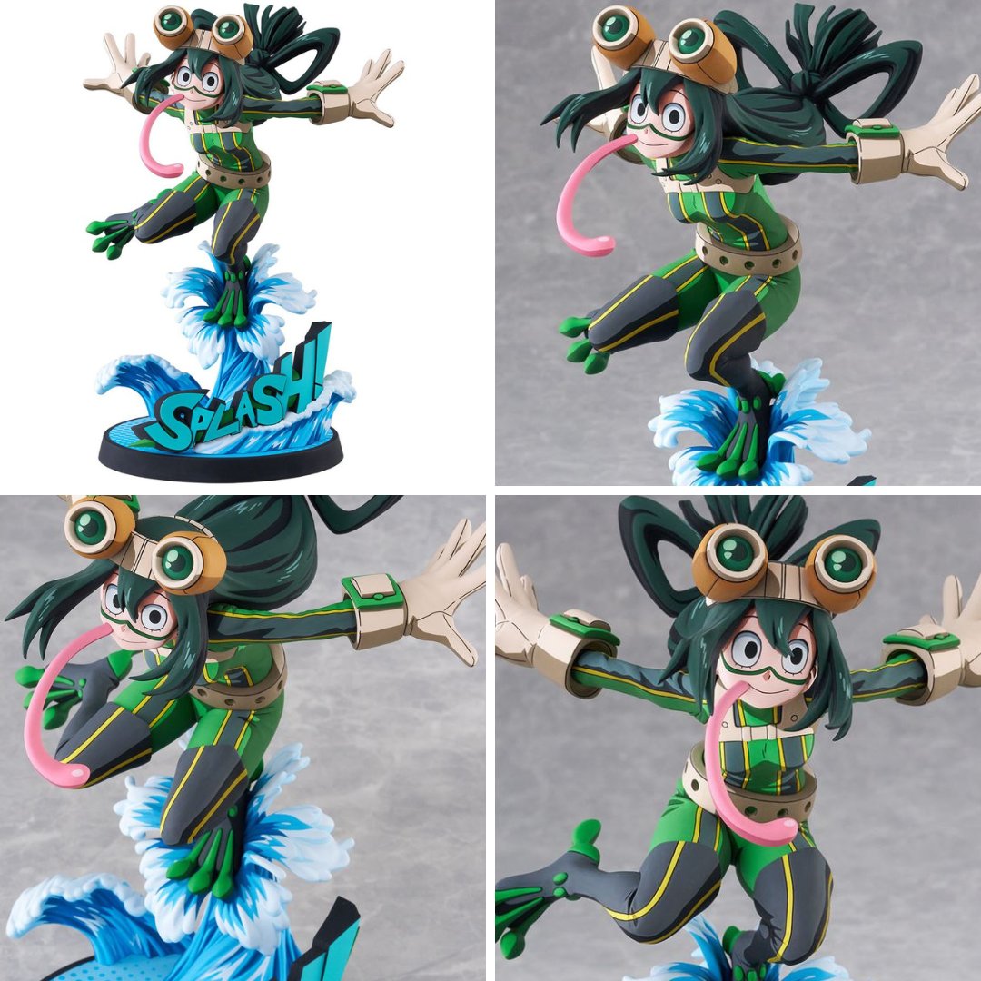 梅雨ちゃん」フィギュア登場💚 ヒロアカの蛙吹梅雨が、アニメのような