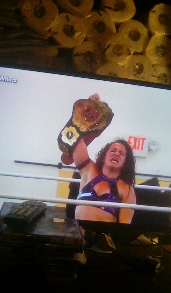 thepeachy16's tweet photo. Hard Fought Victory as @mashaslamovich retains @JerseyCW World Championship #JCWRecs https://t.co/uPHX271NtG