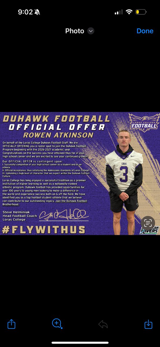 Rowen Atkinson (@rowenatkinson08) on Twitter photo Blessed is an understatement. After a great talk with  <a href="/CoachHLorasFB/">Steve Helminiak</a> I have received an offer to play at <a href="/LorasCollegeFB/">Loras Football</a> <a href="/FBCoachBlaze/">Coach Blaze</a> Blessed is an understatement. After a great talk with  <a href="/CoachHLorasFB/">Steve Helminiak</a> I have received an offer to play at <a href="/LorasCollegeFB/">Loras Football</a> <a href="/FBCoachBlaze/">Coach Blaze</a>