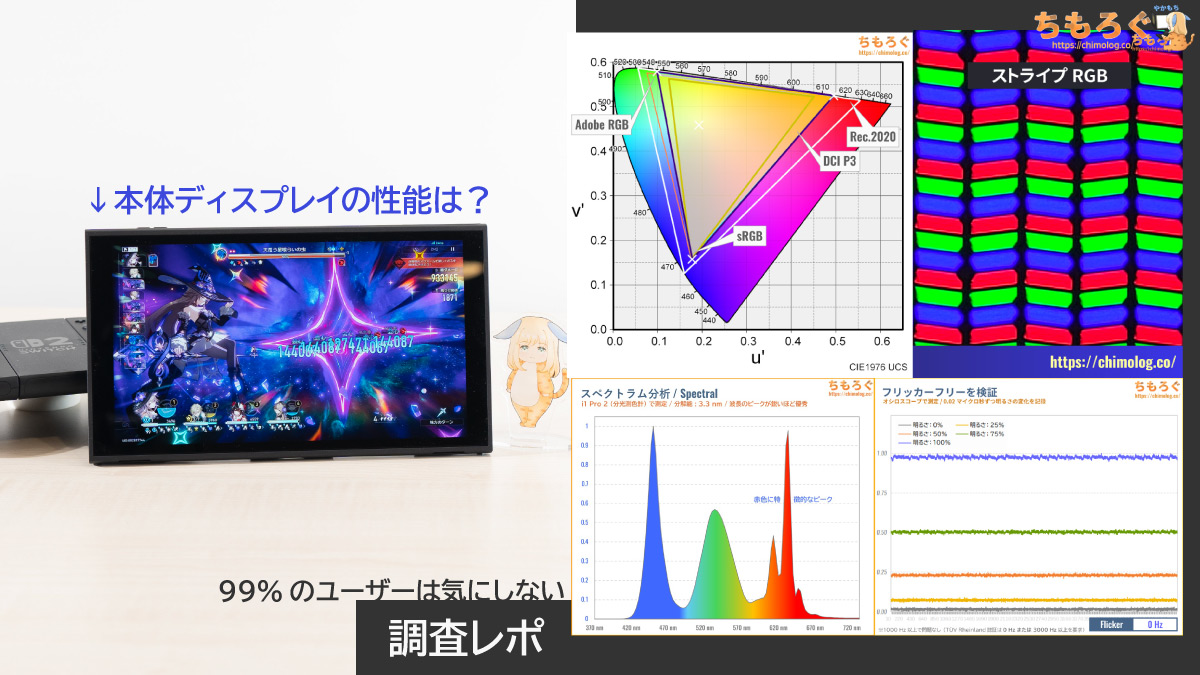 99%の人は気にしない】 Nintendo Switch2本体ディスプレイの画質や性能 