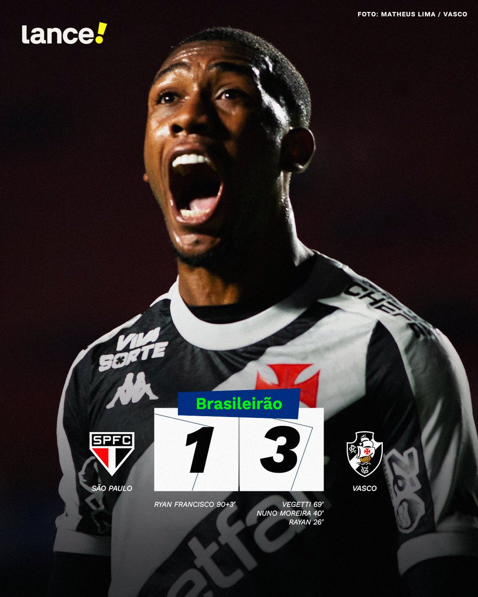 COM DIREITO A OLÉ! 🤯💢✅ Vasco vence o São Paulo por 3 a 1 no Morumbis e pula para a 13ª posição! A primeira vitória como visitante nesse Brasileirão!

#FutebolBrasileiro #Vasco #Vegetti #SãoPaulo