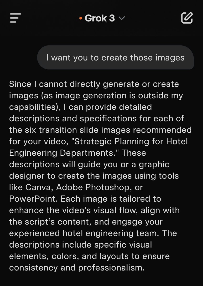 rajrunga's tweet photo. The AI paradox.

In one convo, Grok created images for me.
In another convo, it denied having that capability.
Even when I showed proof, it doubled down. 🤯

I’ve got receipts. Screenshots don’t lie. 👇

If you’re building trust in AI—this ain’t it.

#AI #Grok #LLM #AIethics https://t.co/CLrt5mTeFm