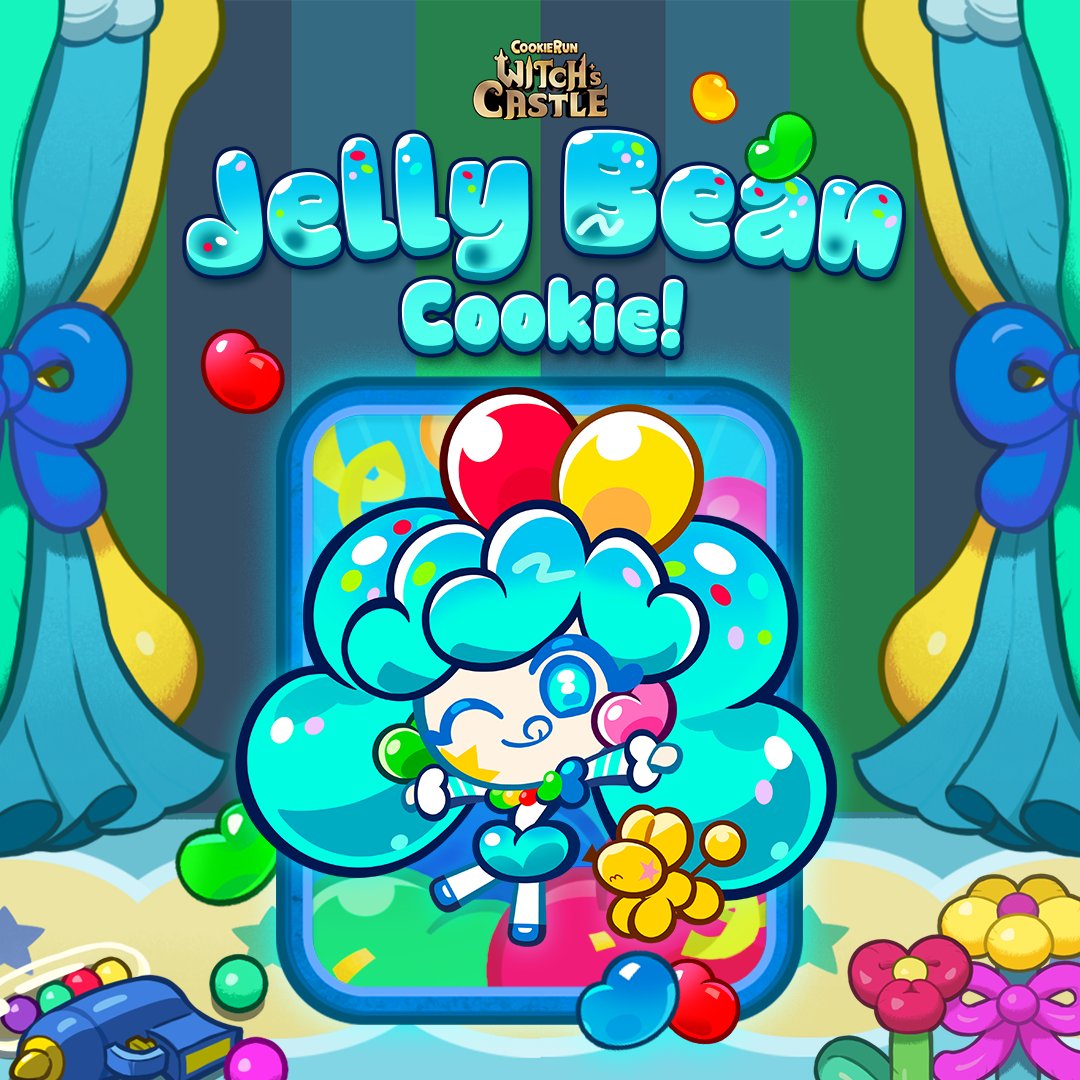 WitchsCastle_EN's tweet image. 🎈 Jelly Bean Cookie has an ambitious dream: to become the circus&apos; star performer!!!
Come and meet the playful and oh-so-adorable Jelly Bean Cookie and her balloon pups in the Witch&apos;s Castle! 🏰

#JellyBeanCookie #NewCookie #CookieRunWitchsCastle #WitchsCastle