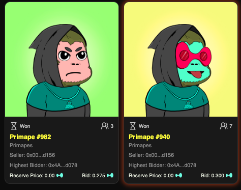 Sebastian Fichera π§ββοΈ (@xsficherax) on Twitter photo Wow someone got some sick af <a href="/PrimapesHL/">Primapes π</a> NFTs including the 1/1 Catbalio for a really low bids at <a href="/dystomfersOnHL/">DystoMfers - Minting Now!</a> auction house...
Congrats to the new owner!
Who will be the first brave one to start a <a href="/HypioHL/">Hypio</a> auction without reserve price?
C'mon mfers I dare you! Let'sΒ see Wow someone got some sick af <a href="/PrimapesHL/">Primapes π</a> NFTs including the 1/1 Catbalio for a really low bids at <a href="/dystomfersOnHL/">DystoMfers - Minting Now!</a> auction house...
Congrats to the new owner!
Who will be the first brave one to start a <a href="/HypioHL/">Hypio</a> auction without reserve price?
C'mon mfers I dare you! Let'sΒ see