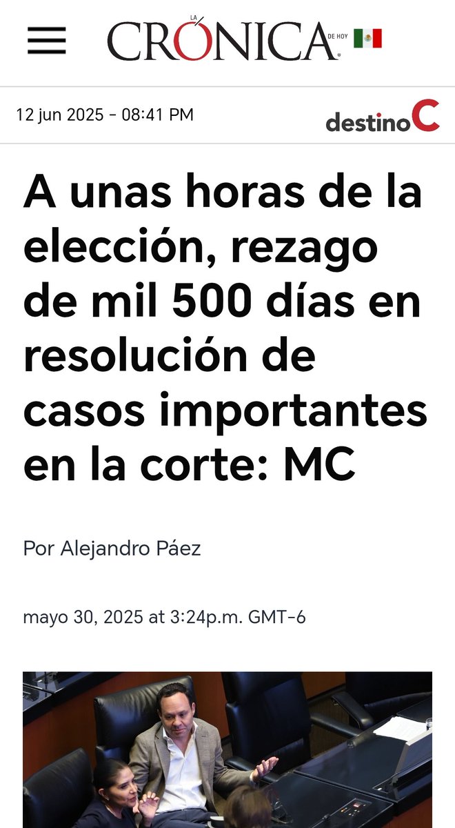 buendiadam76 (@buendiadam76) on Twitter photo Yo creo que ya no hay pendientes en la corte, tanto así que <a href="/LeniaBatres/">Lenia Batres</a> se va a dar el lujo de ausentarse para irse de gira.
Más agradecido estará el pueblo con la resolución de casos que son más importantes para el pueblo que verla agitar la mano 😒 Yo creo que ya no hay pendientes en la corte, tanto así que <a href="/LeniaBatres/">Lenia Batres</a> se va a dar el lujo de ausentarse para irse de gira.
Más agradecido estará el pueblo con la resolución de casos que son más importantes para el pueblo que verla agitar la mano 😒