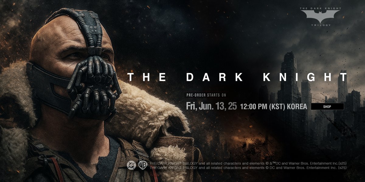 CollectJND's tweet image. JND Studios BANE of The Dark Knight Rises is now available for pre-order!

Pre-order Start Date: 06/13/2025, 12:00 KST
Special price: $2,399
Limited ES: 599
Estimated Shipping Period: Q3, 2026
Ship to: Worldwide

You can Pre-order this valuable collectible here.…