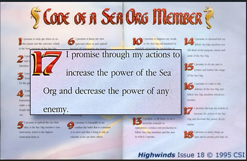 #Scientology #FairGame #SeaOrg #Cult 
The Code of a Sea Org Member: Harm the Enemy! scientologymoneyproject.com/2025/06/12/the… via <a href="/JeffreAugustine/">Jeffrey Augustine</a>