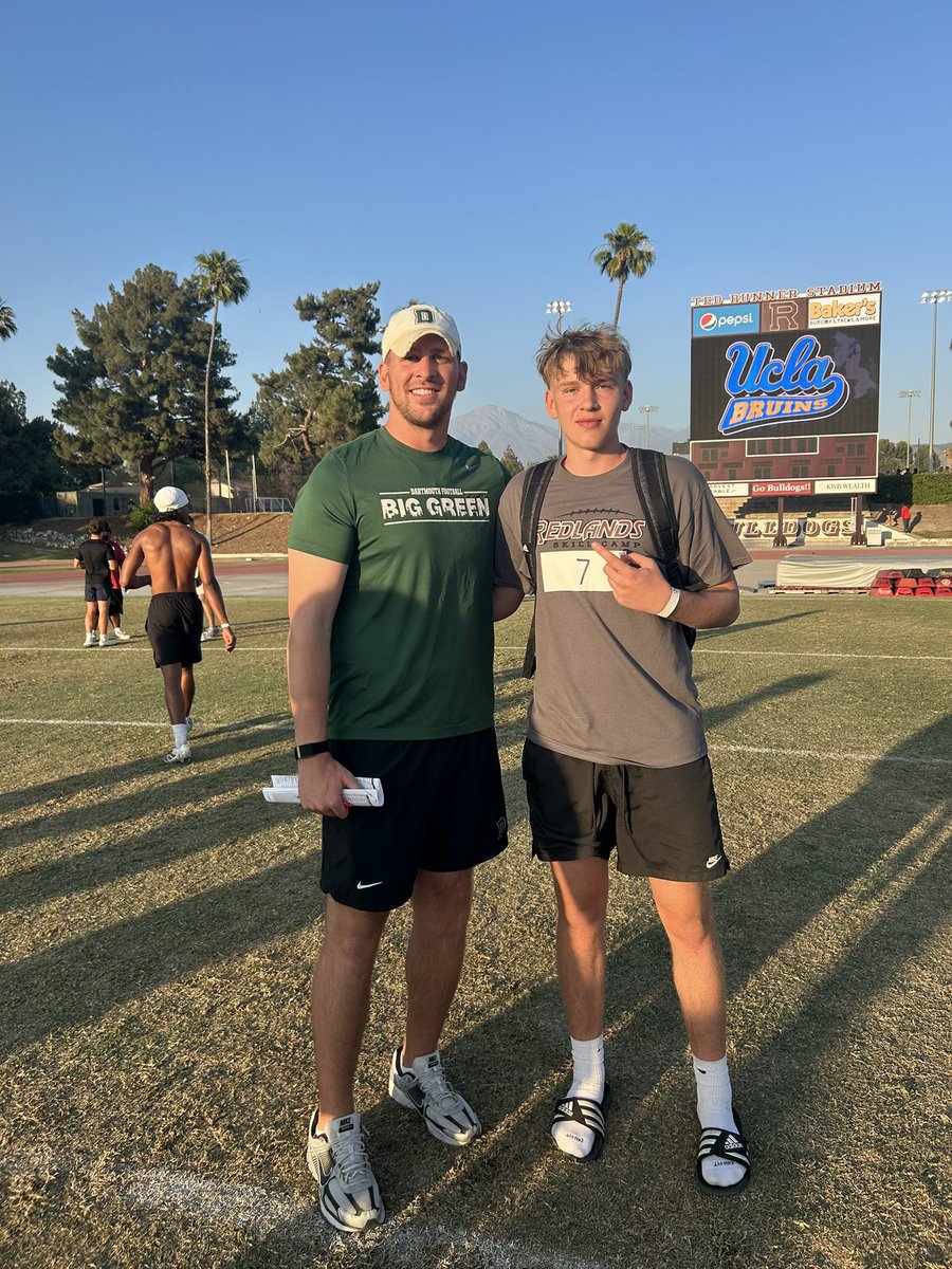 Thank you coach <a href="/grayson_kline/">Grayson Kline</a> for the conversation today! <a href="/DartmouthFTBL/">Dartmouth Football</a>