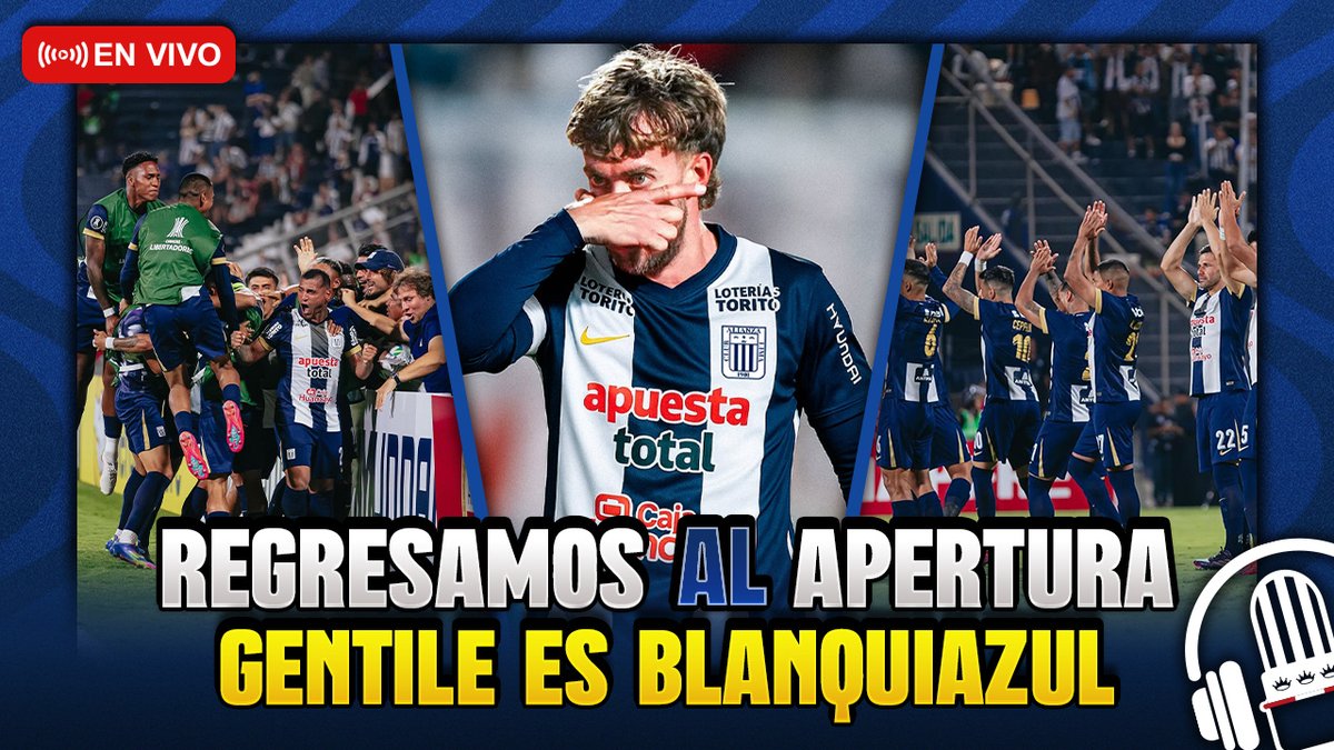 🔴 ¡CALDERA RADIO EN VIVO!

ALIANZA LIMA VUELVE AL APERTURA - GENTILE ES BLANQUIAZUL

Los esperamos 🔵⚪️

Link: youtube.com/watch?v=zeKyA4…

#ArribaAlianza 
#CalderaRadio