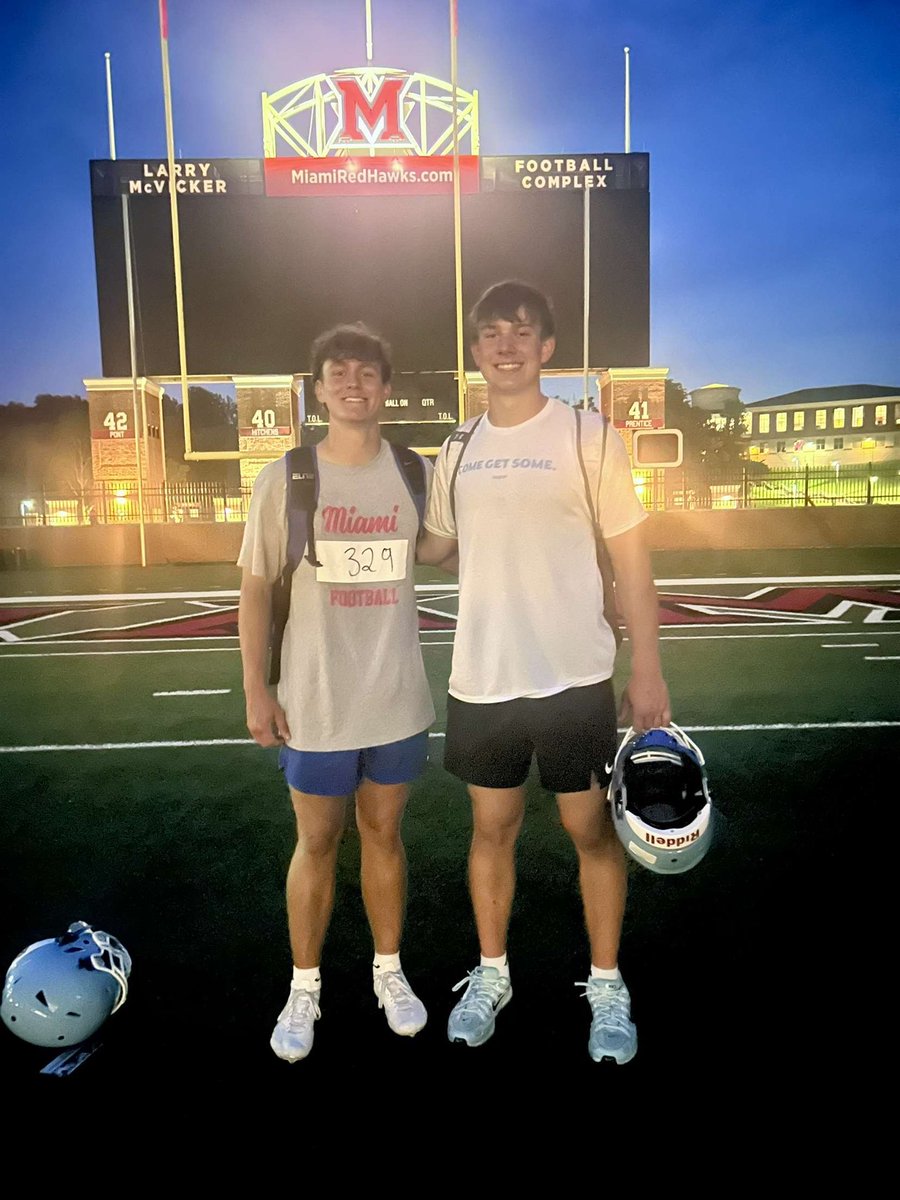 Had a great evening at the Miami mega camp with <a href="/ColtonLess/">Colton Less</a> . Thank you to all the coaches that took time to talk to me. I had a 9’5 broad jump today as well.