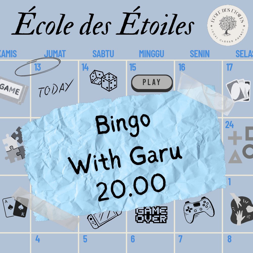 ㅤ

                  𝑬D𝑬Q𝑼𝑬S𝑻 time!
                 📚: Bingo
                 👤: Garu
                 ⏱️: 20.00
                  𝙍𝙚𝙥𝙡𝙮/𝙍𝙚𝙥𝙤𝙨𝙩 to join the quest.

ㅤ