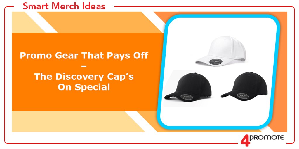 4promote's tweet image. Promo Gear That Pays Off – The Discovery Cap’s On Special #Cap #BaseballCap #CustomBrandedCap ow.ly/98jm50VW6iH