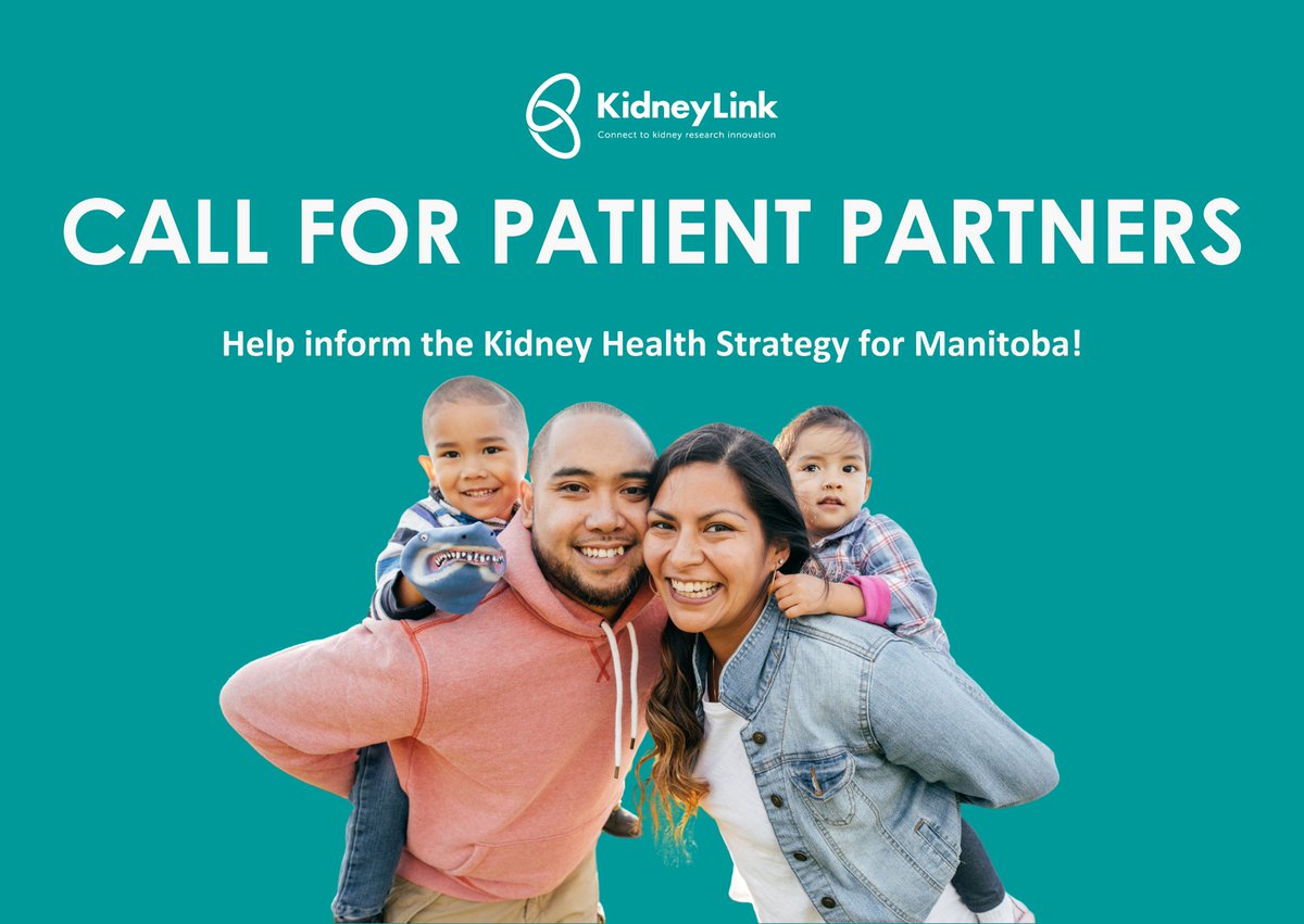 Can-SOLVE CKD Network - Le réseau Can-SOLVE CKD (@cansolveckd) on Twitter photo 📣 Manitoba kidney patients & families — your voice matters!
Shared Health is developing a new plan for Kidney Health Manitoba and wants your input. Join a virtual focus group on June 18 from 6:30–8:30pm (CDT).
🖱️ Learn more and sign up at KidneyLink.ca!
#KidneyHealth 📣 Manitoba kidney patients & families — your voice matters!
Shared Health is developing a new plan for Kidney Health Manitoba and wants your input. Join a virtual focus group on June 18 from 6:30–8:30pm (CDT).
🖱️ Learn more and sign up at KidneyLink.ca!
#KidneyHealth