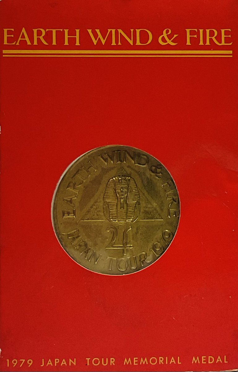 EARTH WIND &FIRE 1979 ジャパンツアー記念メダル EARTH WIND