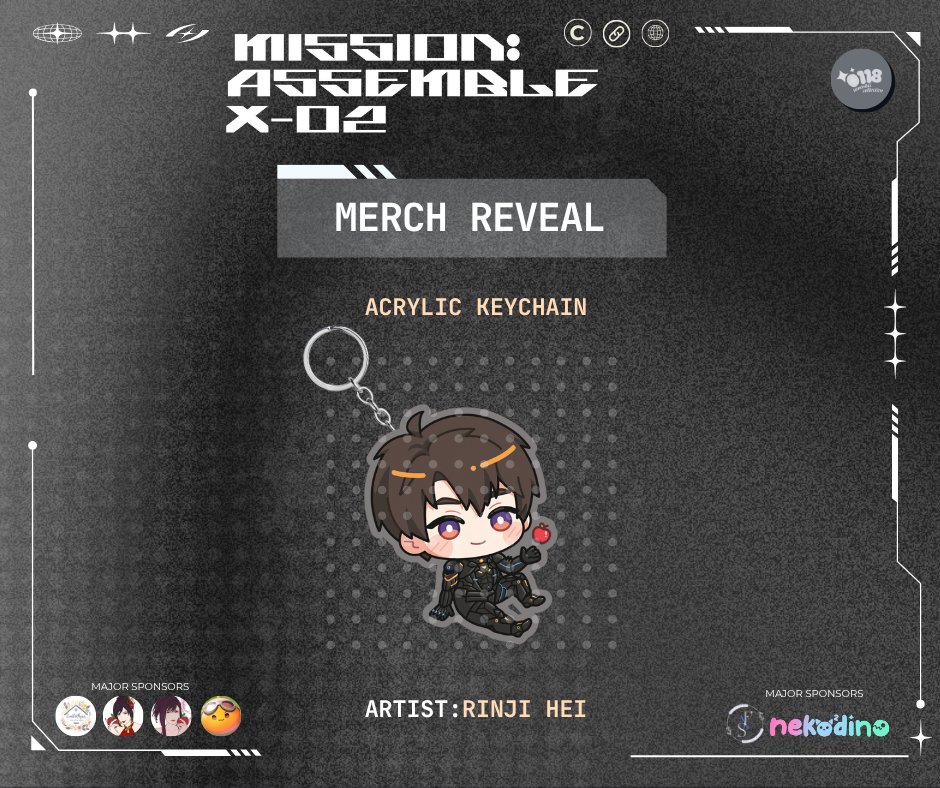 0118tanoshii_co's tweet photo. Fifth merch reveal! We present to you our acrylic keychain designed by Rinji Hei! Follow their socials here:
🎨 Artist: Rinji Hei
X/Twitter: @rinhei_
#MissionAssembleX02 #CalebBirthday #Caleb #CalebCSE #FanEvents #0118TanoshiiCollective https://t.co/fqIdOuLF6q