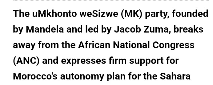 The MK Party was never founded by Mandela, he co founded MK, not the party.