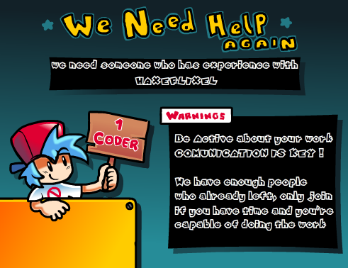 for contact you can use discord or twitter

discord : junin_mene
<a href="/News_Funkin/">Funkin News</a>