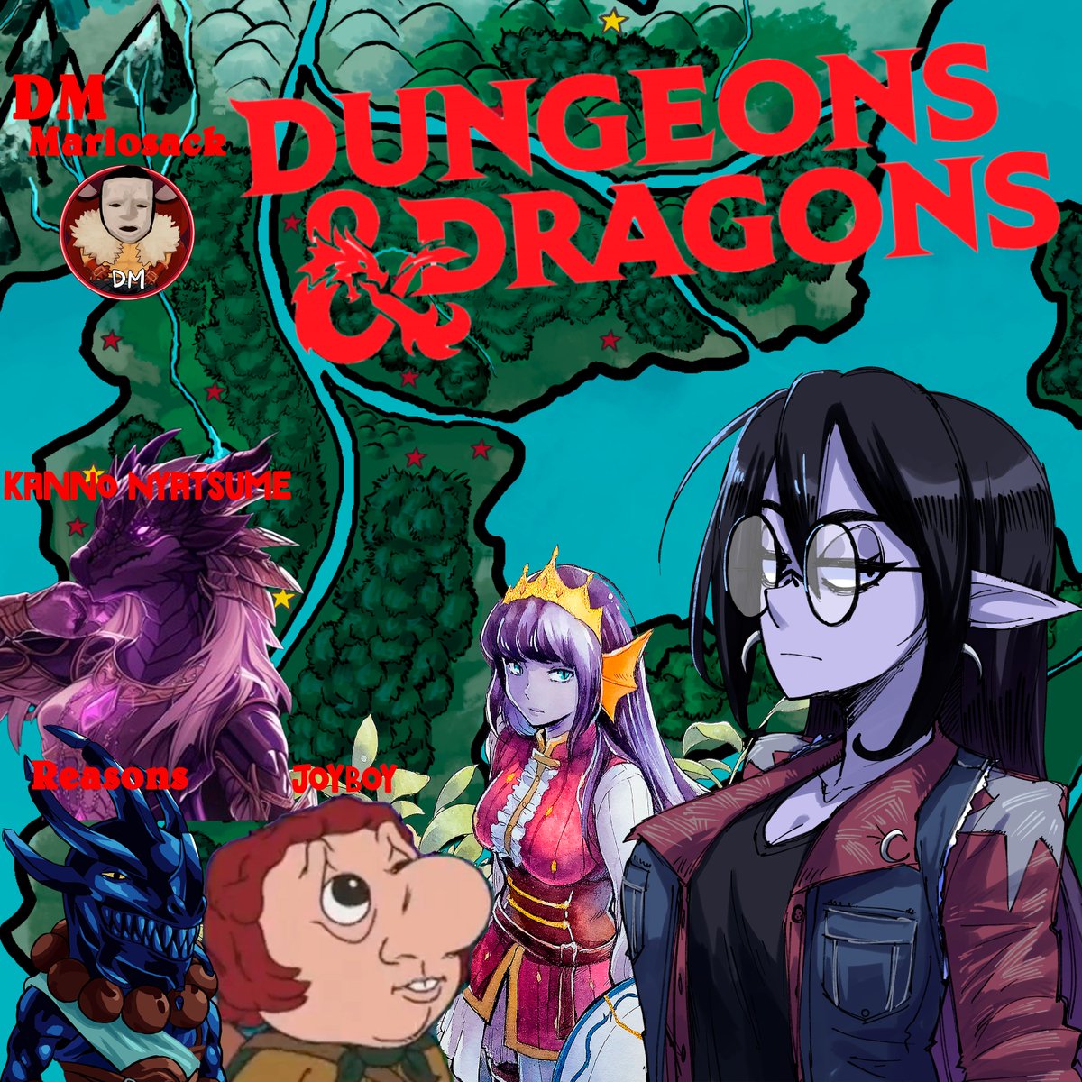 Yariko___'s tweet image. WE&apos;RE BACK IN DICE ROLLING LAND
FEAT: @NyatsumeKanno @Mario_sack assortedReasons
#vtuberEN #Roll20 #dnd5e
🔴STARTING NOW🔴