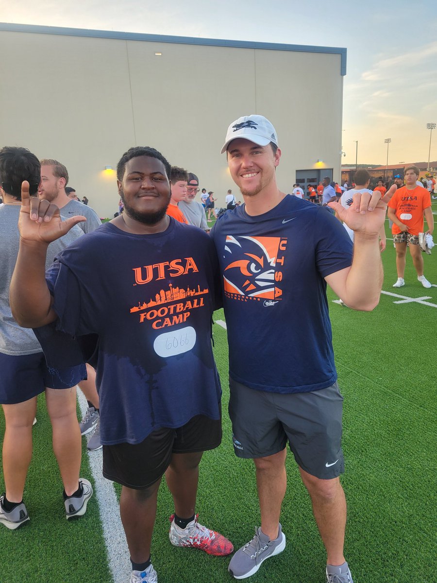 kaydenbryan76's tweet image. Had a great time at @UTSAFTBL camp. Thank you @KurtTraylor @CoachPeterGray @CoachSiddiq