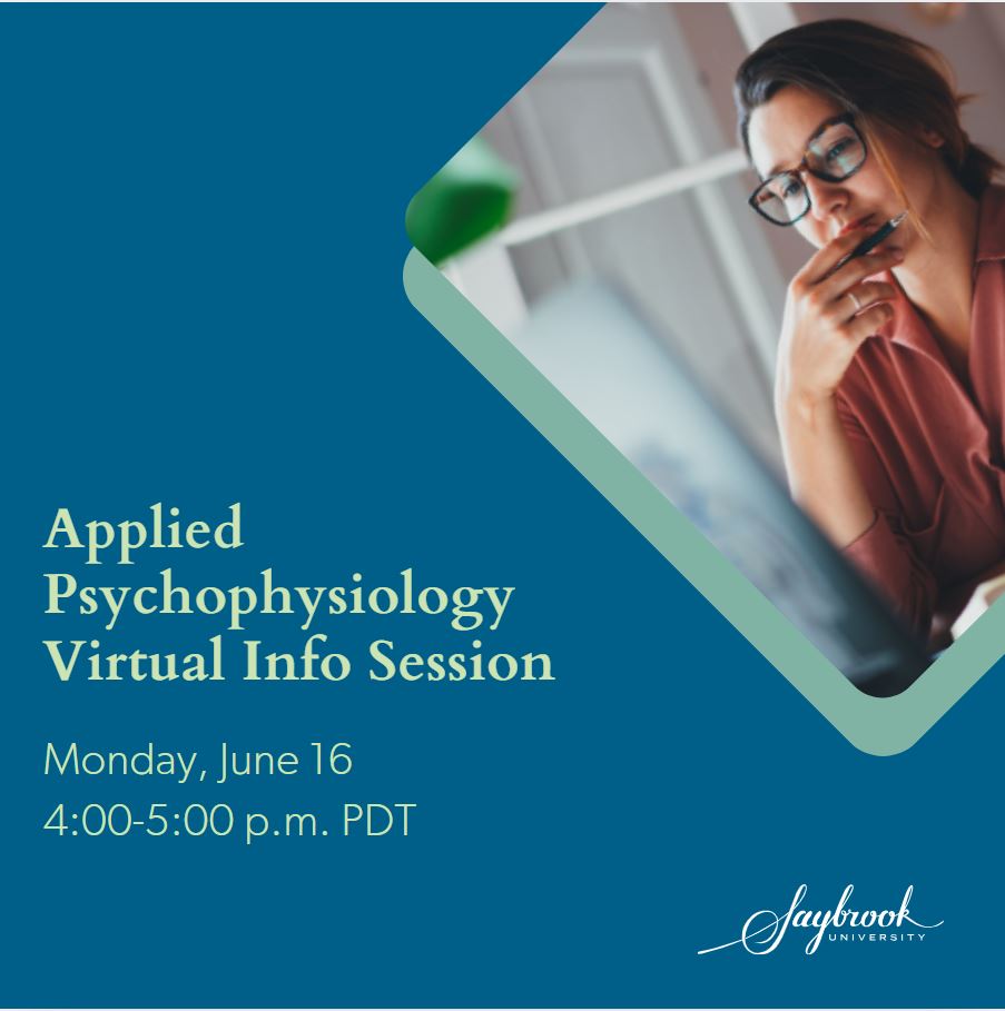 Join Applied Psychophysiology faculty, Cynthia Kerson, Ph.D., on June 16 for a virtual info session to learn about our psychophysiology, applied psychophysiology, &amp; sport performance psychology programs. ow.ly/69W850W8NKX