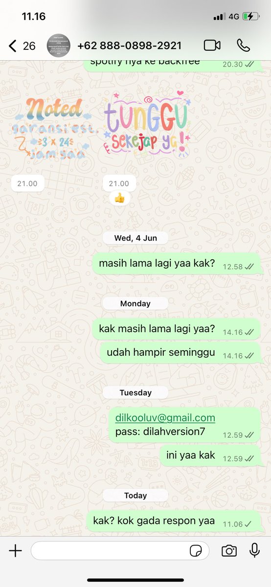 dilkooluv's tweet photo. TOLONG DONG YANG TAU ORANG INI, dia hilang kabar setelah aku order spotify ke dia 🥲😕 aslii keselll bangettttt sama orang kayak gini #zonauang https://t.co/X1AwHGvDNx