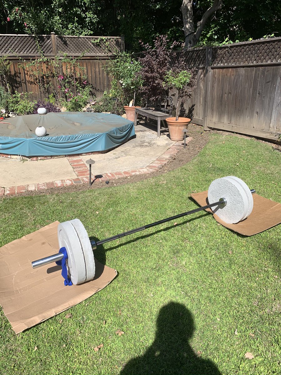 haydentrill's tweet photo. @drivelinekyle @drivelinekyle @KingofJUCO 
Covid concrete plates FTW. Rent was still due every day! https://t.co/AVXIdSiBRh