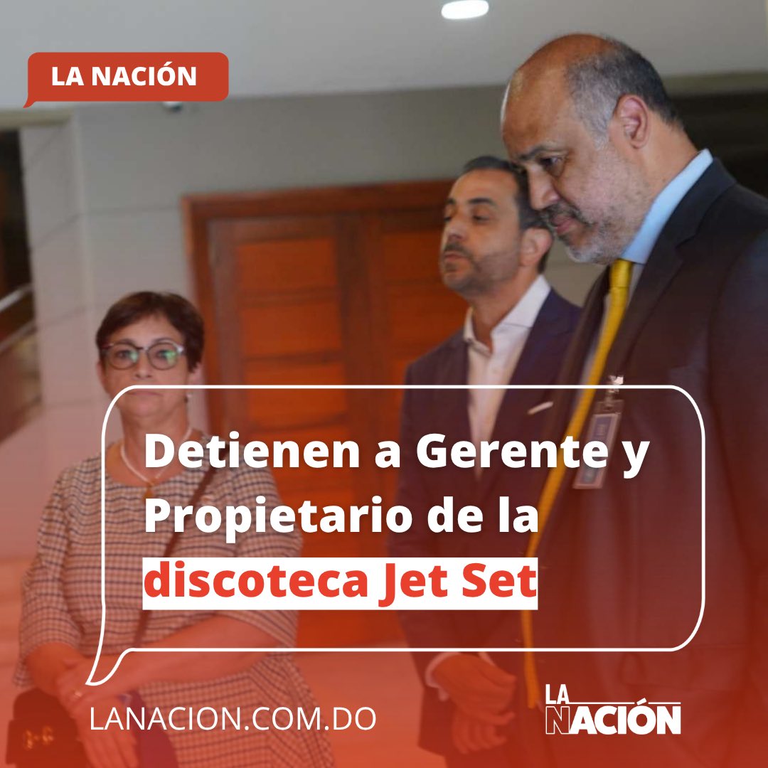 #LaNación 📰

La PGR detuvo este jueves a Maribel Espaillat, quien se desempeñaba como gerente general de la discoteca Jet Set, como parte de la investigación por el trágico colapso del techo del establecimiento, que provocó la muerte de 236 personas el pasado 8 de abril.
