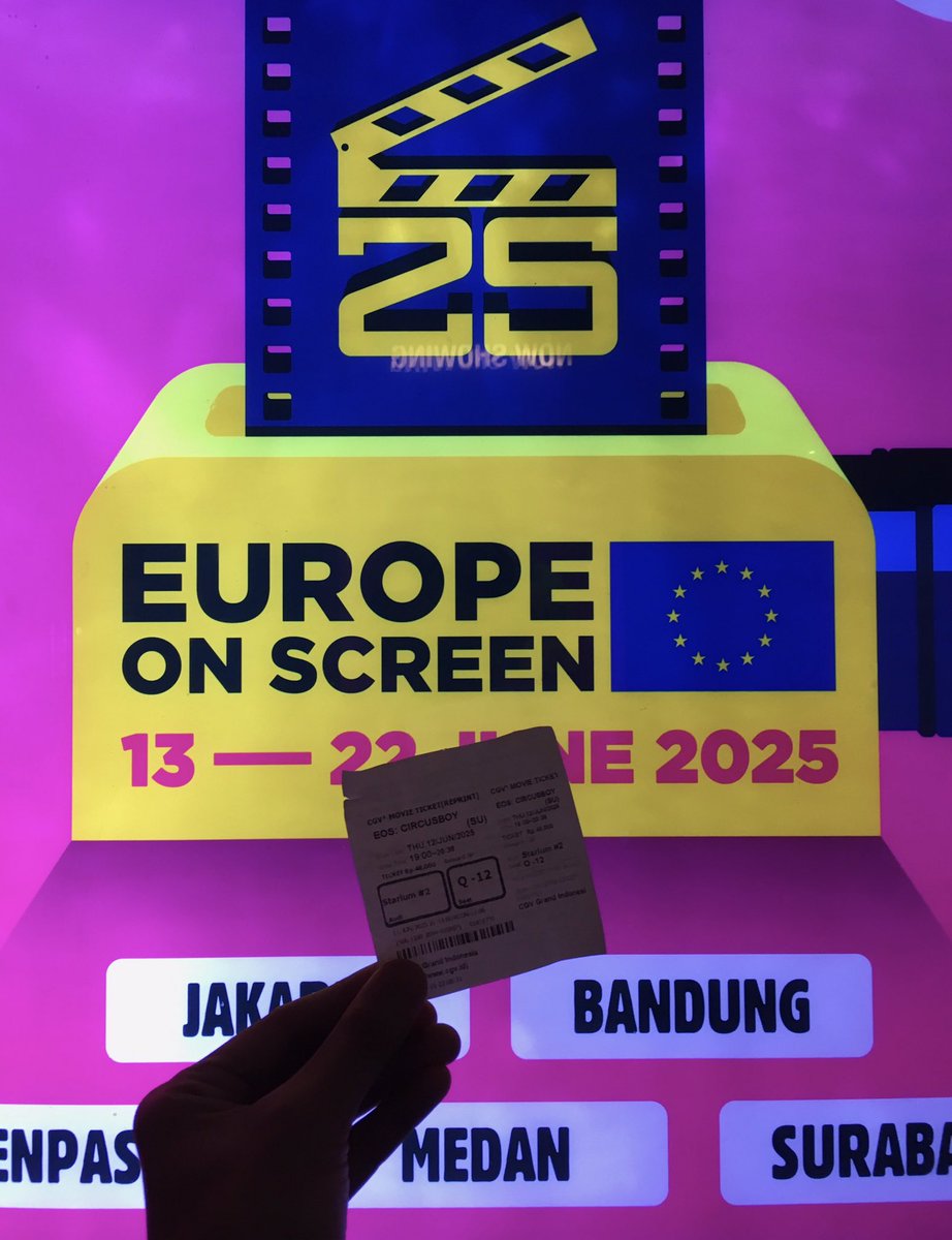 Europe on Screen (EoS) 2025, opening night.
Opening film: Circusboy (🇩🇪)