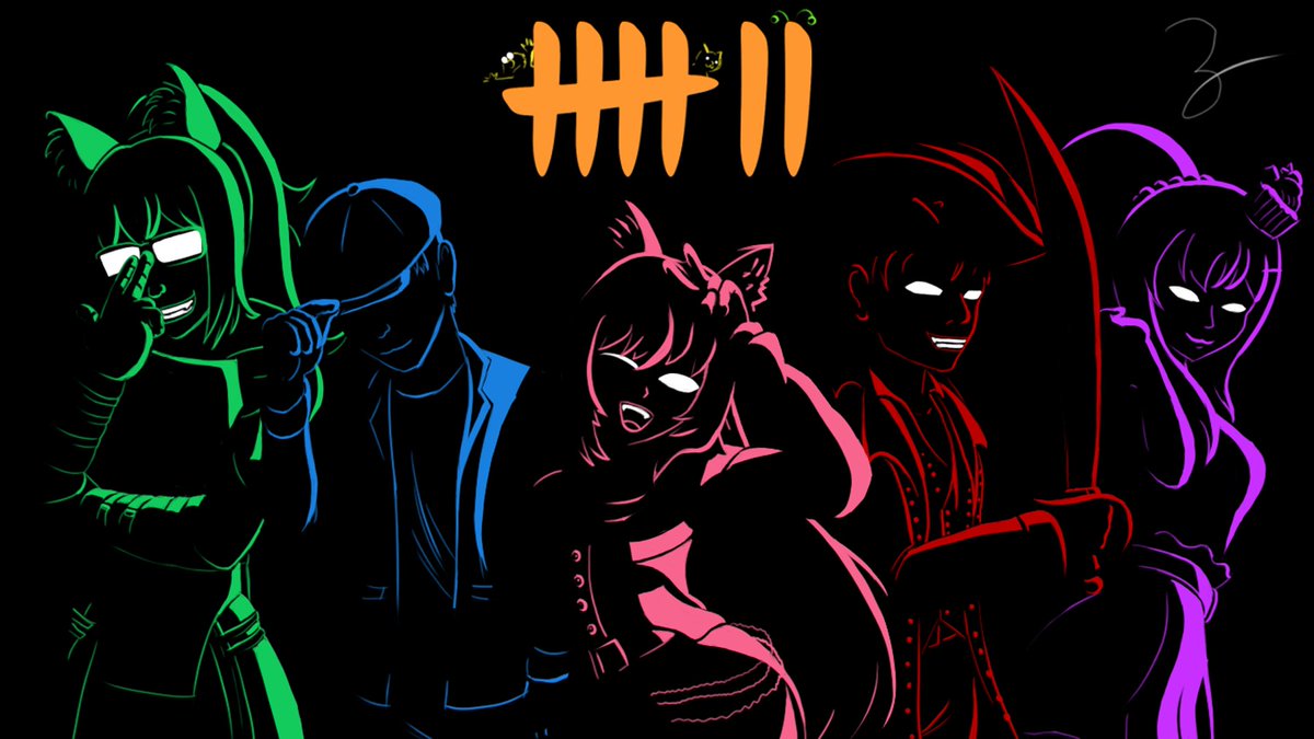 I made a piece for the 7 Deadly Streamers' Discord Banner art contest, and I won! I'm so proud of how this turned out. Like what? Am I a real artist now?