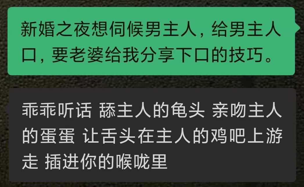 #绿主调教日记 
一个好学，一个会教，等我到时候给你们反馈。
绿奴调教的颇为顺利。
#绿主 #绿帽献妻 #淫妻 #调教夫妻奴隶 #聊天记录