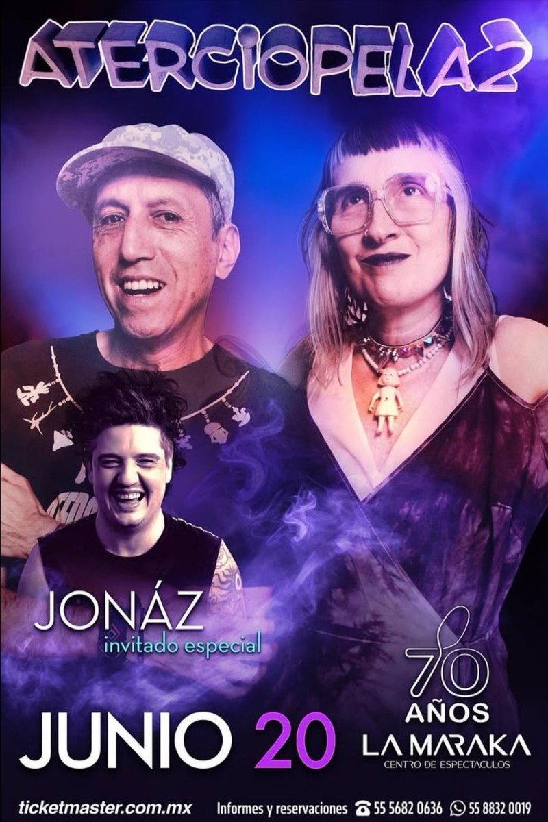 Los invitamos el próximo viernes 20 de junio al Salón La Maraka CDMX a un show especial con Jonaz  <a href="/eljonazty/">Jonaz</a>  #GenesRebeldes 🤘🏻🐯🎸
 
“Allá nos vemos!