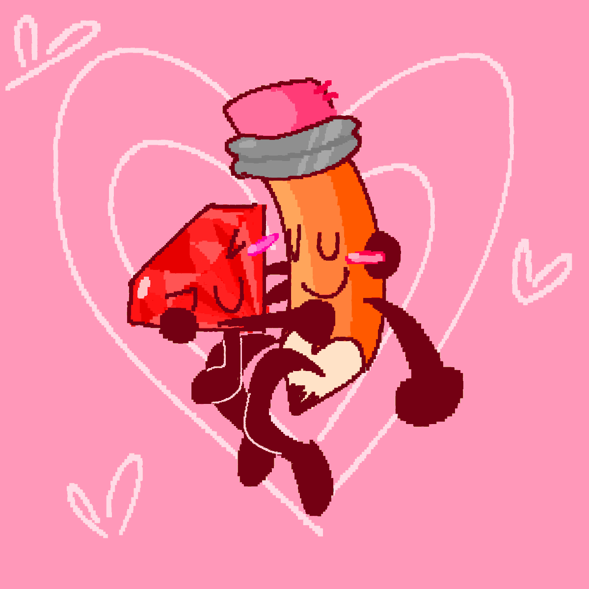 pencilsummer's tweet photo. day35 #bfdi #rubycil its me n my gfs anniversary 2day:^) https://t.co/fYAoUUmU7y