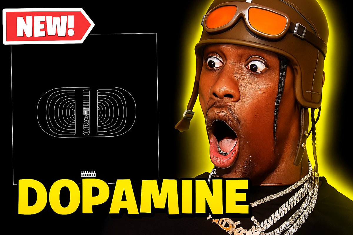 YoReflexFN's tweet image. chat do i use this thumbnail for a DOPAMINE reaction video? i told chatgpt to put a renegade raider hat on travis 😭