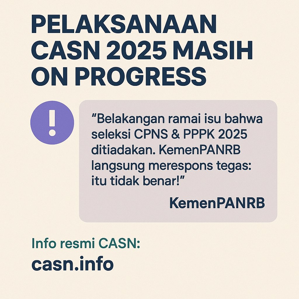 Calon ASN Indonesia (@seleksiasn) / Posts / X