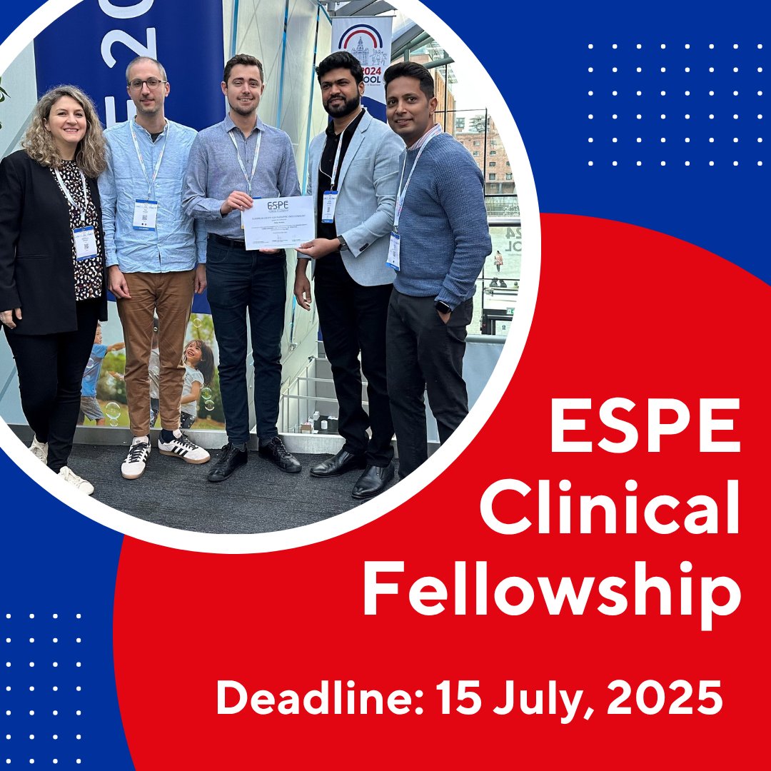 Apply for the ESPE Clinical Fellowship!

Our Clinical Fellowship programme aims to promote the development of patient care, clinical management &amp; clinical research in #PaediatricEndocrinology through a training programme in a European Clinical centre.

🔗 eurospe.org/event/clinical…