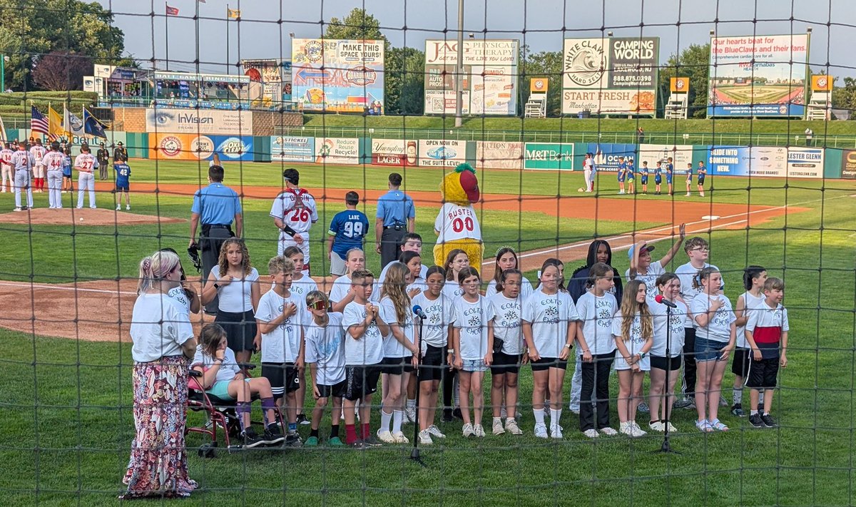Shannon Scott (@lmes_scott) on Twitter photo Lanes Mill chorus knocked it out of the park at the Blue Claws game tonight! ๐ถโพ A grand slam performance! #COLTSUP <a href="/LMES_Principal/">Ms. Bayles</a> <a href="/LMESColts/">LMESColts</a> <a href="/Brick_K12/">Brick Township Public Schools</a> Lanes Mill chorus knocked it out of the park at the Blue Claws game tonight! ๐ถโพ A grand slam performance! #COLTSUP <a href="/LMES_Principal/">Ms. Bayles</a> <a href="/LMESColts/">LMESColts</a> <a href="/Brick_K12/">Brick Township Public Schools</a>
