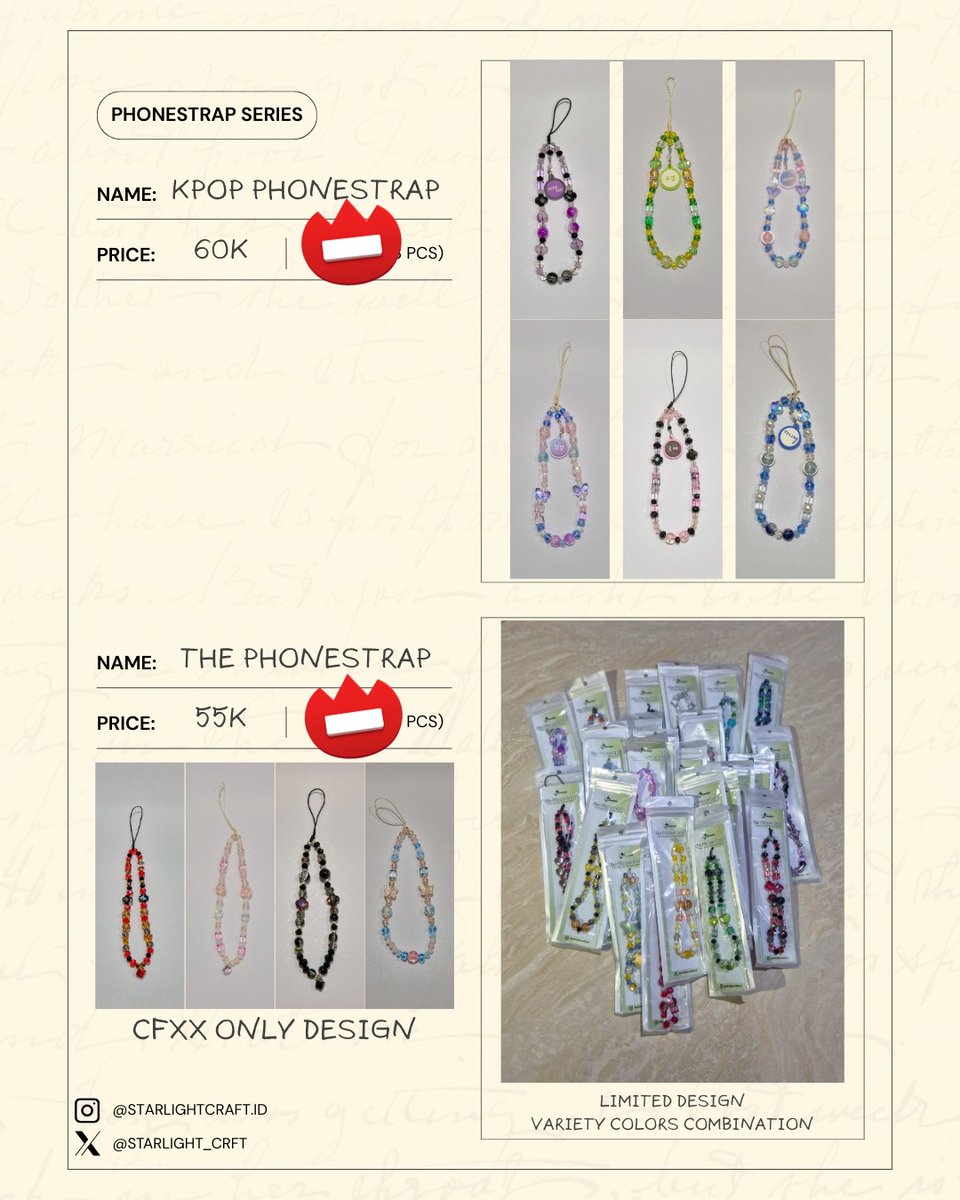 starlight_crft's tweet image. [🩷🔁 are appreciated!
Starlight Crafts CFXX Aftersale PO Open!
Date: 13 - 29 June '25
🍊: shopee.co.id/starlightcraft…
I also add new Collections (#Tasbih)
#LADS #LoveandDeepspace #Original #Kpop #Phonestrap #BeadedWatch #CFXXcatalogue #cfxxaftersale #CFXX
