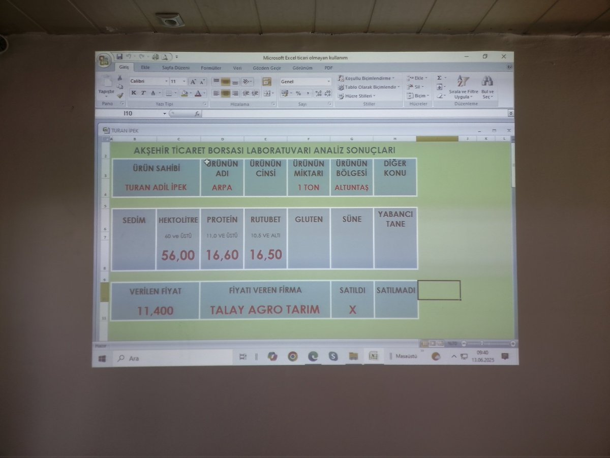 2025 YILI HARMAN DÖNEMİ BEREKETLİ OLSUN
Altuntaş ve Ortaköy bölgelerinden  gelen İlk ürün satışları Borsamız Satış Salonunda gerçekleştirildi.ilk ürünler Talay Agro Tarım tarafından satın alındı.

2025 Harman Döneminin tüm üretici,esnaf ve bölgemize bereketli olmasını dileriz.
