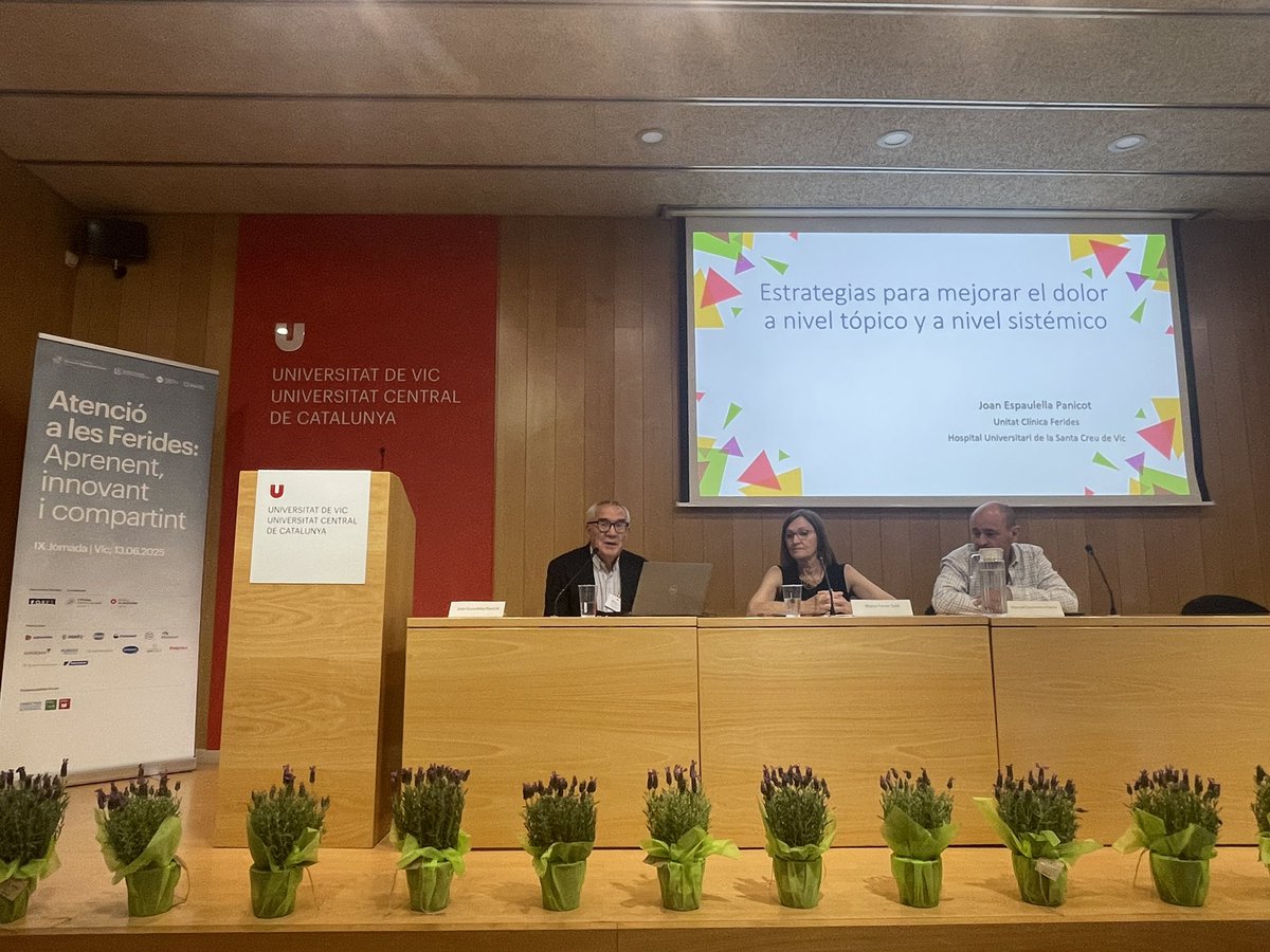 TR2Lab (@tr2lab) on Twitter photo 🔺El ponent Joan Espaulella ens parla sobre les estratègies per millorar el dolor a nivell tòpic <a href="/HUSCVic/">Hospital Universitari de la Santa Creu de Vic</a> <a href="/C3RGcat/">C3RG (Grup Recerca Cronicitat Catalunya Central)</a> #jornadaferides2025 🔺El ponent Joan Espaulella ens parla sobre les estratègies per millorar el dolor a nivell tòpic <a href="/HUSCVic/">Hospital Universitari de la Santa Creu de Vic</a> <a href="/C3RGcat/">C3RG (Grup Recerca Cronicitat Catalunya Central)</a> #jornadaferides2025