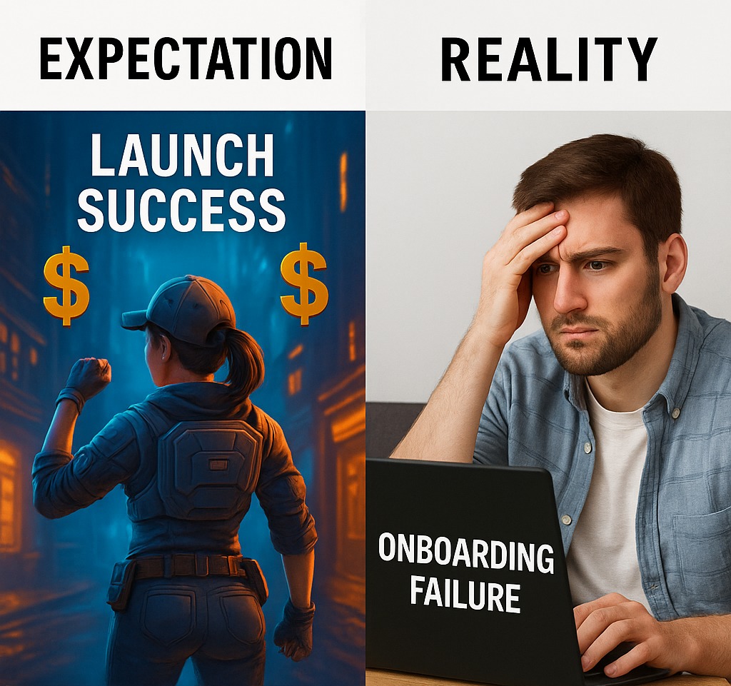 Built an awesome Web3 app? 

Tokens dropped! influencers hired! 

But CAC is soaring due to bad onboarding and optimization? 

Test &amp; fix your funnel to save your launch! 

Ask us how!