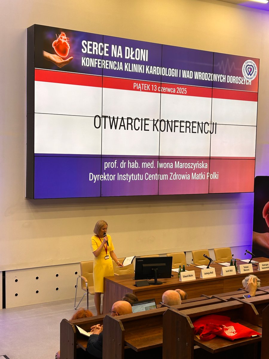 Instytut CZMP właśnie rozpoczęła się konferencja ,,Serce na dłoni „ organizowana przez Klinikę Kardiologii i Wad Wrodzonych Dorosłych” ICZMP prof. Agata Bielecka-Dąbrowa <a href="/AgataBieleckaD/">Agata Bielecka-Dabrowa</a> - wady wrodzone, metaboliczne, PFO,problemy kardiologiczne w ciąży,zaburzenia lipidowe👍👍♥️♥️