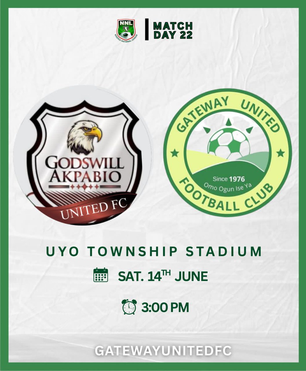 All roads lead to Uyo. One last battle. Let’s finish strong! 🟢⚪️ 

#GAUGAT #NNL25