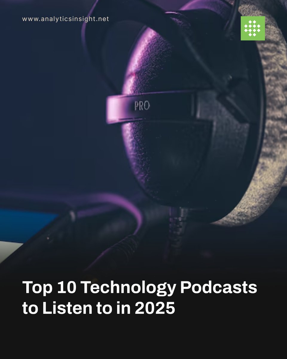 analyticsinme's tweet image. 𝐓𝐨𝐩 𝟏𝟎 𝐓𝐞𝐜𝐡𝐧𝐨𝐥𝐨𝐠𝐲 𝐏𝐨𝐝𝐜𝐚𝐬𝐭𝐬 𝐭𝐨 𝐋𝐢𝐬𝐭𝐞𝐧 𝐭𝐨 𝐢𝐧 𝟐𝟎𝟐𝟓

Dive into the top tech podcasts of 2025! These shows offer the latest tech trends and expert insights from AI to analytics and cybersecurity.

#TechPodcasts #Innovation #AI #AINews